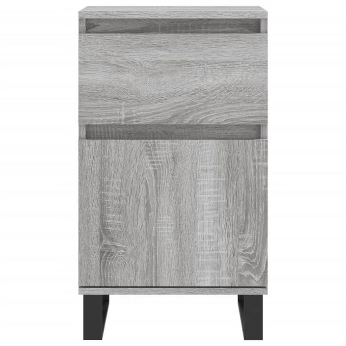 Buffet sonoma gris 40x35x70 cm bois d'ingénierie - Photo n°5