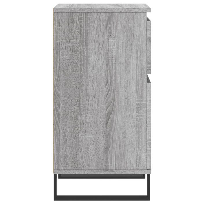 Buffet sonoma gris 40x35x70 cm bois d'ingénierie - Photo n°7