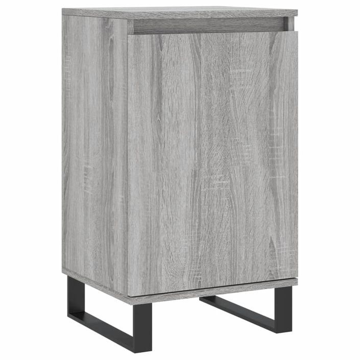 Buffet sonoma gris 40x35x70 cm bois d'ingénierie - Photo n°1