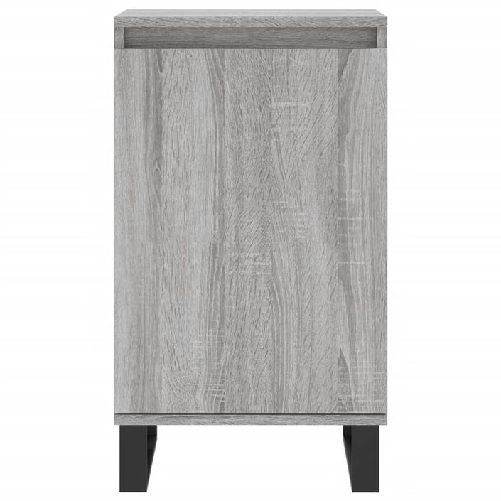 Buffet sonoma gris 40x35x70 cm bois d'ingénierie - Photo n°5