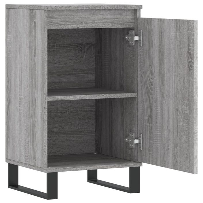 Buffet sonoma gris 40x35x70 cm bois d'ingénierie - Photo n°6