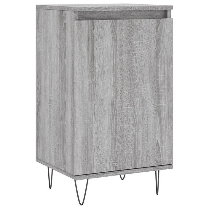 Buffet sonoma gris 40x35x70 cm bois d'ingénierie - Photo n°1