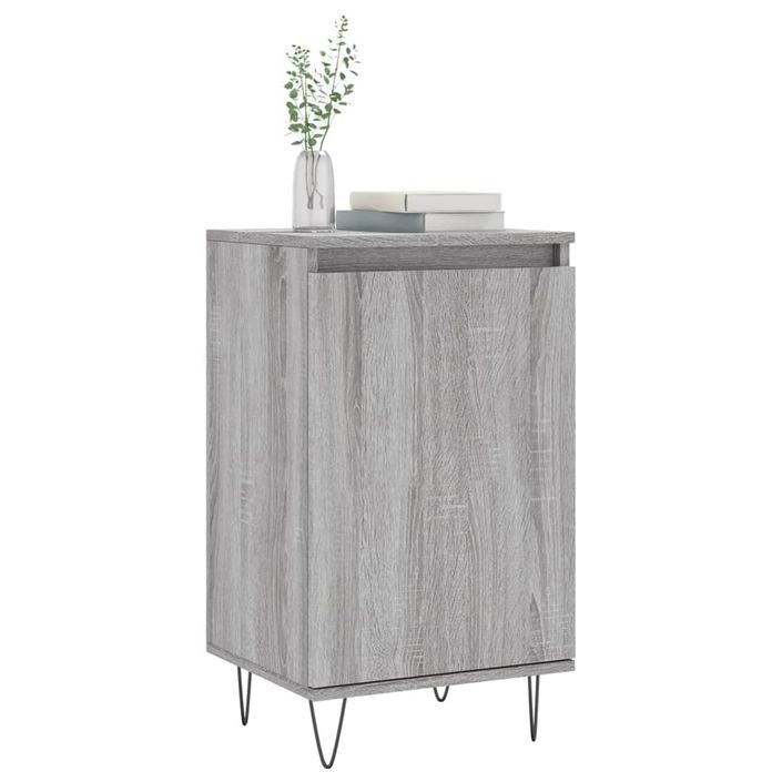 Buffet sonoma gris 40x35x70 cm bois d'ingénierie - Photo n°3