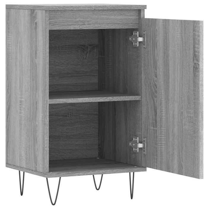 Buffet sonoma gris 40x35x70 cm bois d'ingénierie - Photo n°6