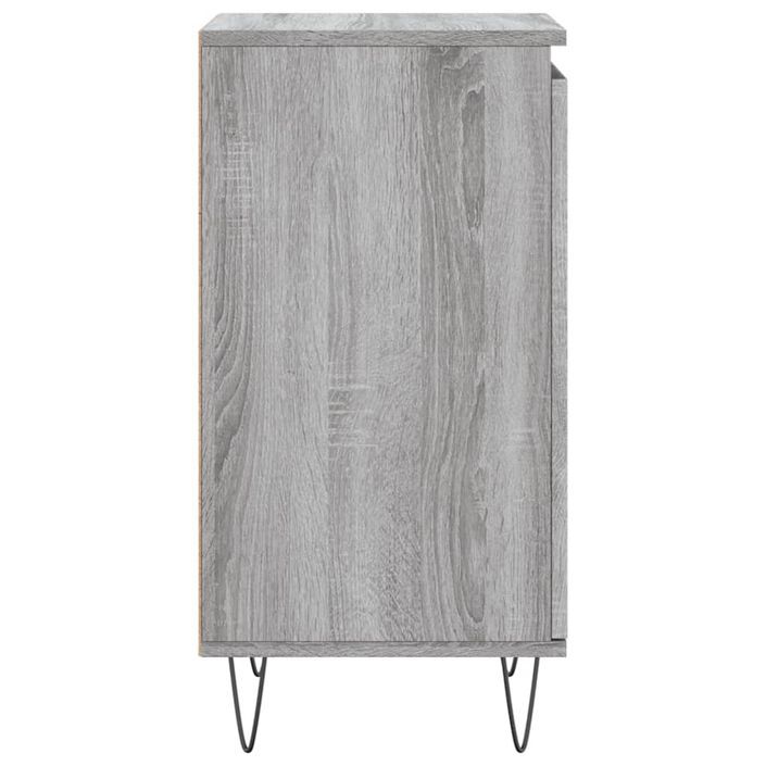 Buffet sonoma gris 40x35x70 cm bois d'ingénierie - Photo n°7