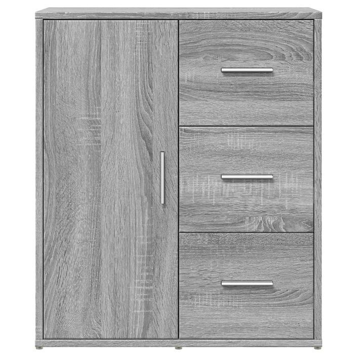 Buffet sonoma gris 60x31x70 cm bois d'ingénierie - Photo n°5