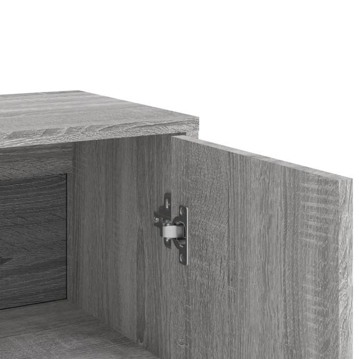 Buffet sonoma gris 60x31x84 cm bois d'ingénierie - Photo n°8