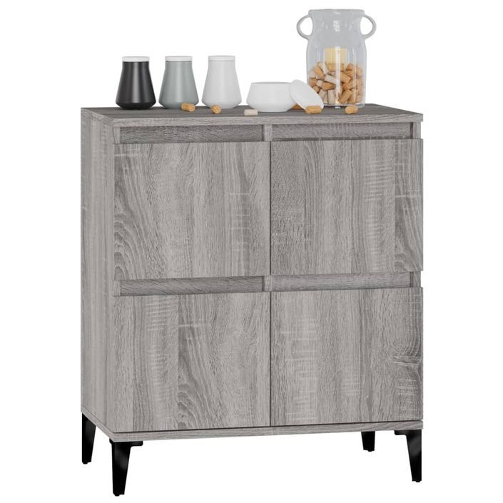 Buffet Sonoma gris 60x35x70 cm Bois d'ingénierie - Photo n°4