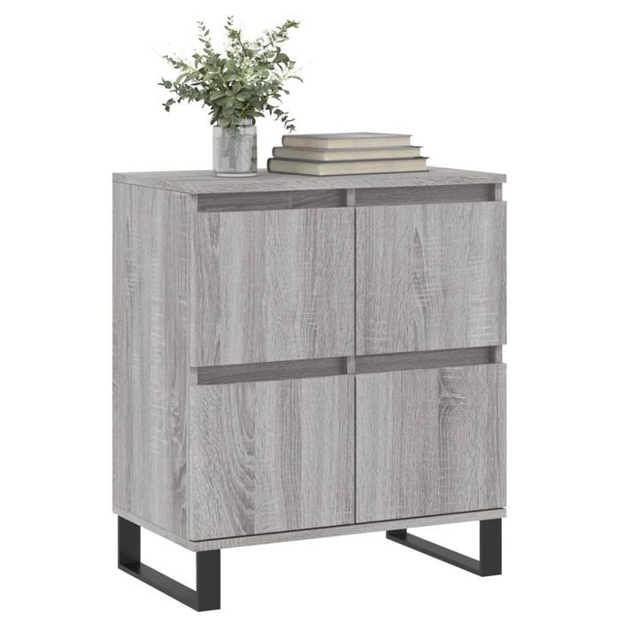 Buffet Sonoma gris 60x35x70 cm Bois d'ingénierie - Photo n°3