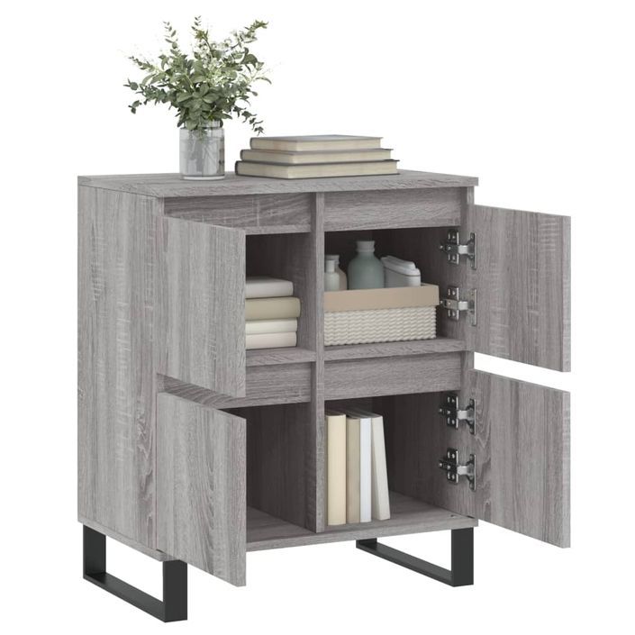 Buffet Sonoma gris 60x35x70 cm Bois d'ingénierie - Photo n°4