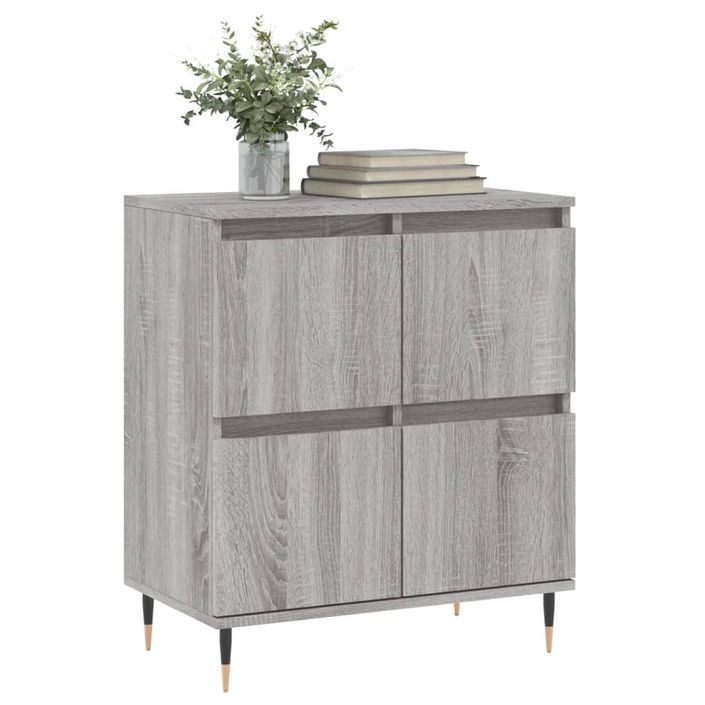 Buffet Sonoma gris 60x35x70 cm Bois d'ingénierie - Photo n°3