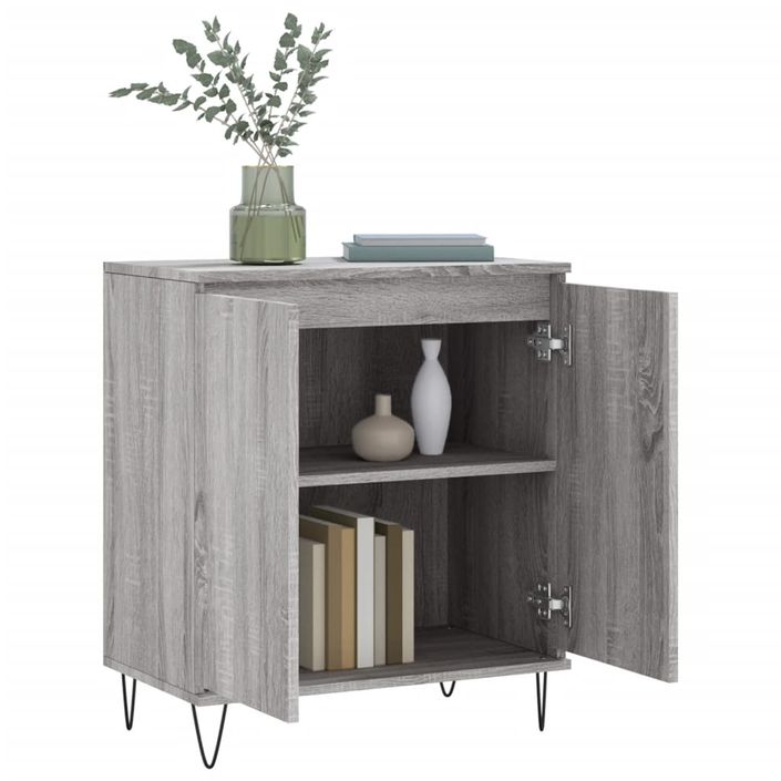 Buffet Sonoma gris 60x35x70 cm Bois d'ingénierie - Photo n°4