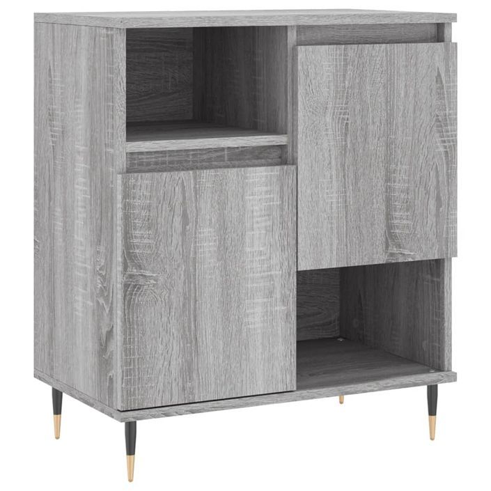 Buffet Sonoma gris 60x35x70 cm Bois d'ingénierie - Photo n°1