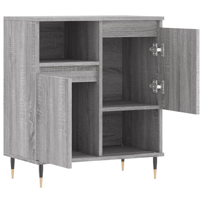 Buffet Sonoma gris 60x35x70 cm Bois d'ingénierie - Photo n°6