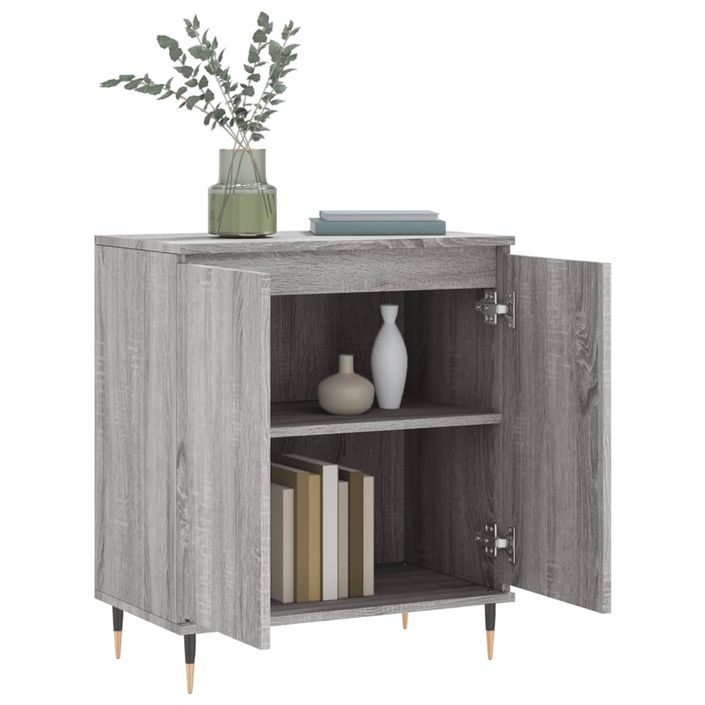 Buffet Sonoma gris 60x35x70 cm Bois d'ingénierie - Photo n°4