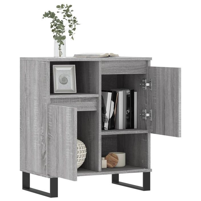 Buffet Sonoma gris 60x35x70 cm Bois d'ingénierie - Photo n°4