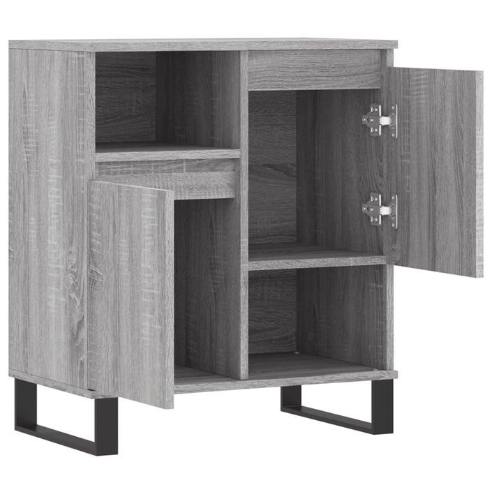 Buffet Sonoma gris 60x35x70 cm Bois d'ingénierie - Photo n°6