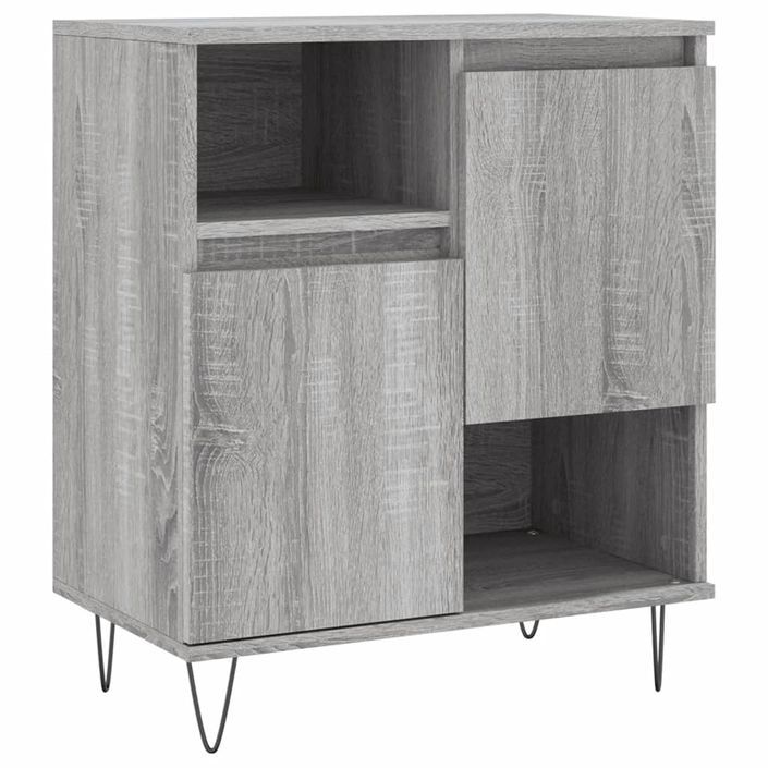 Buffet Sonoma gris 60x35x70 cm Bois d'ingénierie - Photo n°1