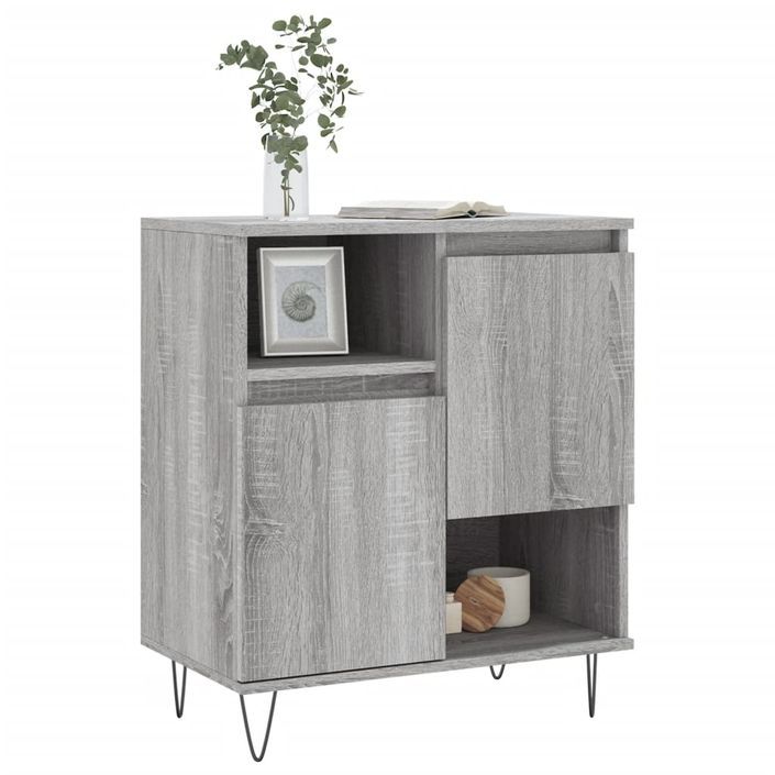 Buffet Sonoma gris 60x35x70 cm Bois d'ingénierie - Photo n°3