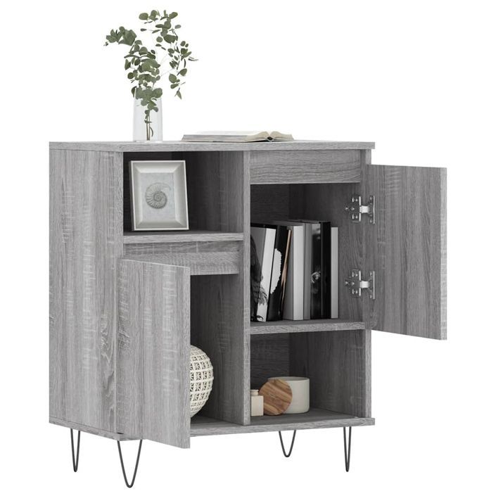 Buffet Sonoma gris 60x35x70 cm Bois d'ingénierie - Photo n°4