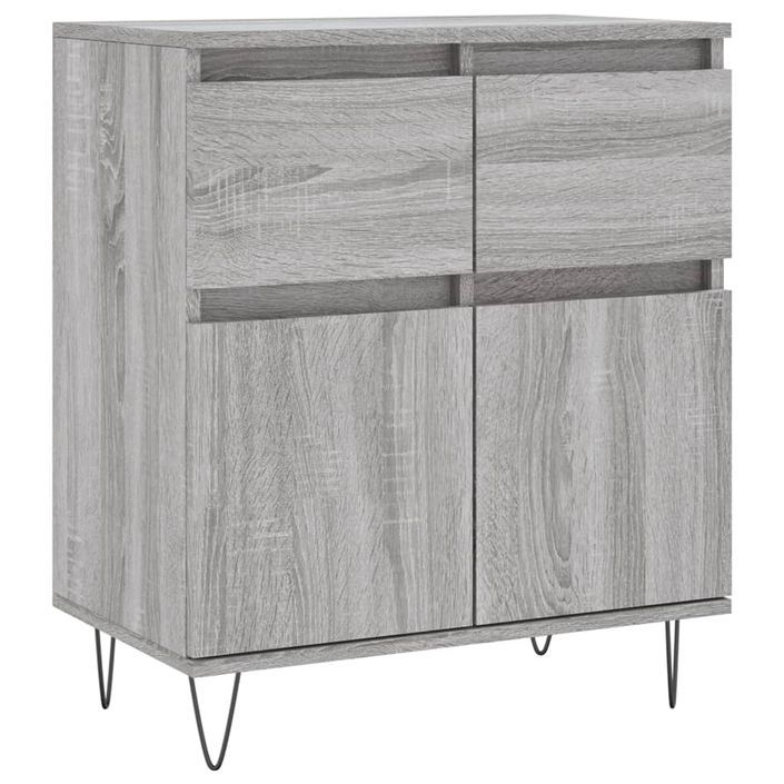 Buffet Sonoma gris 60x35x70 cm Bois d'ingénierie - Photo n°1