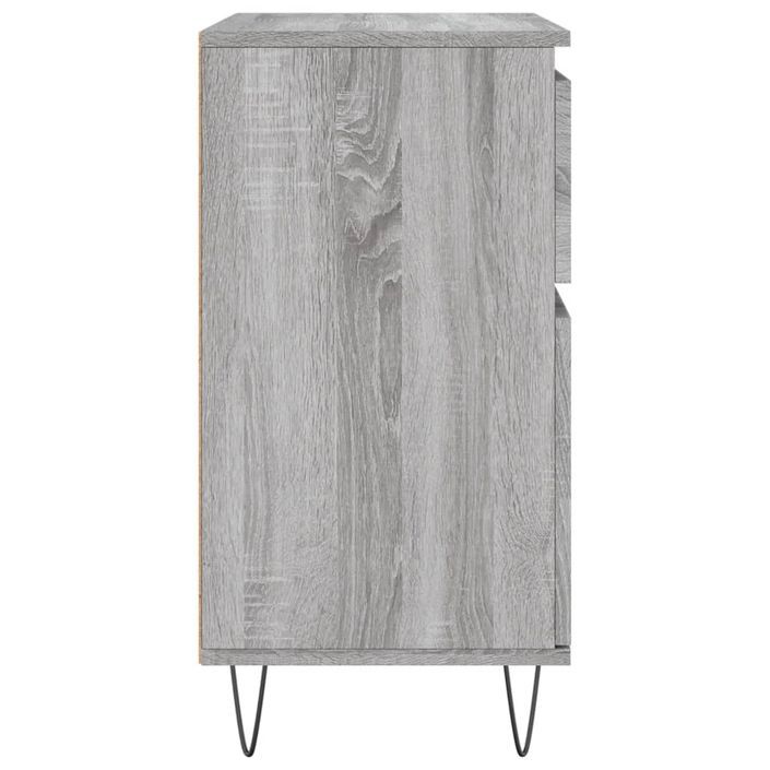 Buffet Sonoma gris 60x35x70 cm Bois d'ingénierie - Photo n°7