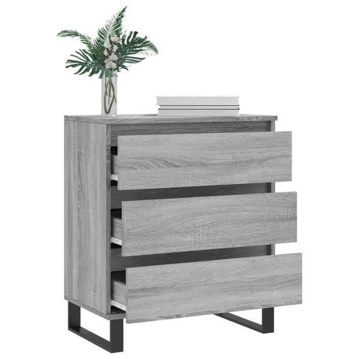 Buffet Sonoma gris 60x35x70 cm Bois d'ingénierie - Photo n°4