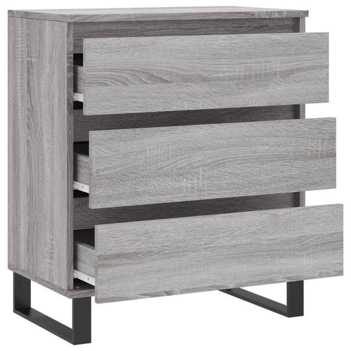 Buffet Sonoma gris 60x35x70 cm Bois d'ingénierie - Photo n°6