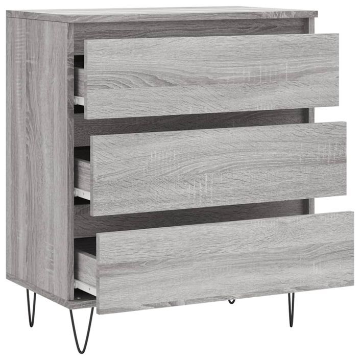 Buffet Sonoma gris 60x35x70 cm Bois d'ingénierie - Photo n°6