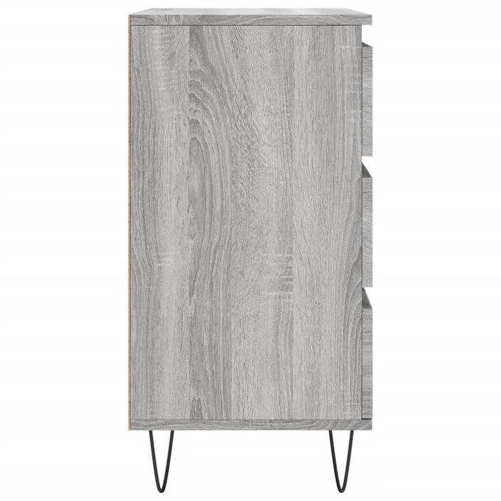 Buffet Sonoma gris 60x35x70 cm Bois d'ingénierie - Photo n°7