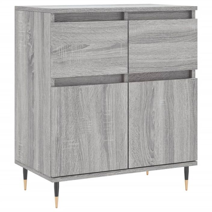 Buffet Sonoma gris 60x35x70 cm Bois d'ingénierie - Photo n°1