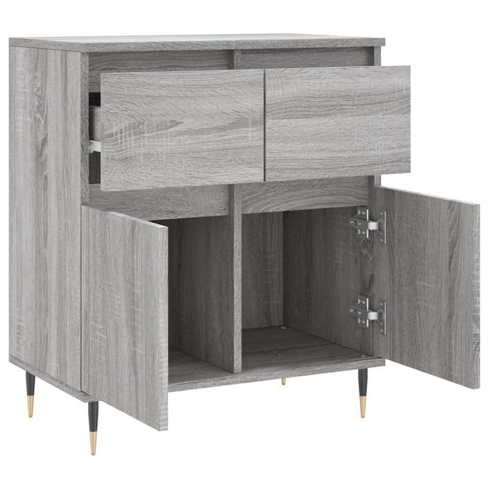 Buffet Sonoma gris 60x35x70 cm Bois d'ingénierie - Photo n°6