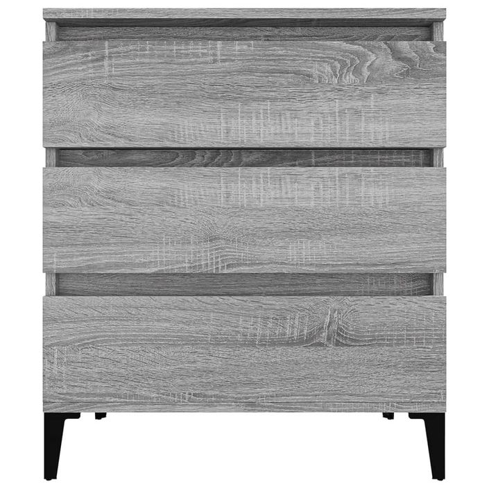 Buffet Sonoma gris 60x35x70 cm Bois d'ingénierie - Photo n°5