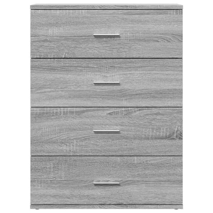 Buffet sonoma gris 60x39x80 cm bois d'ingénierie - Photo n°5