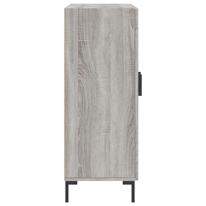 Buffet sonoma gris 69,5x34x90 cm bois d'ingénierie - Photo n°7