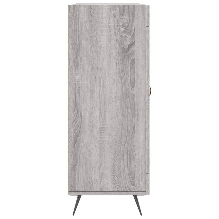 Buffet sonoma gris 69,5x34x90 cm bois d'ingénierie - Photo n°7