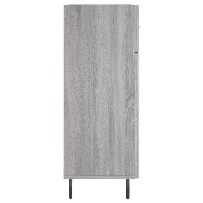 Buffet sonoma gris 69,5x34x90 cm bois d'ingénierie - Photo n°7