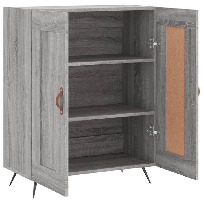 Buffet sonoma gris 69,5x34x90 cm bois d'ingénierie - Photo n°6