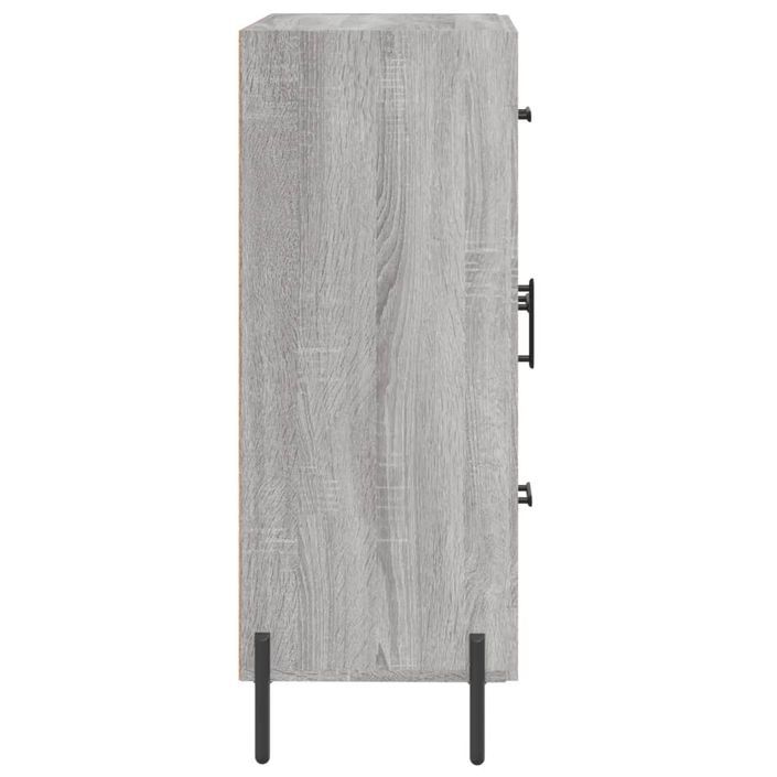 Buffet sonoma gris 69,5x34x90 cm bois d'ingénierie - Photo n°7