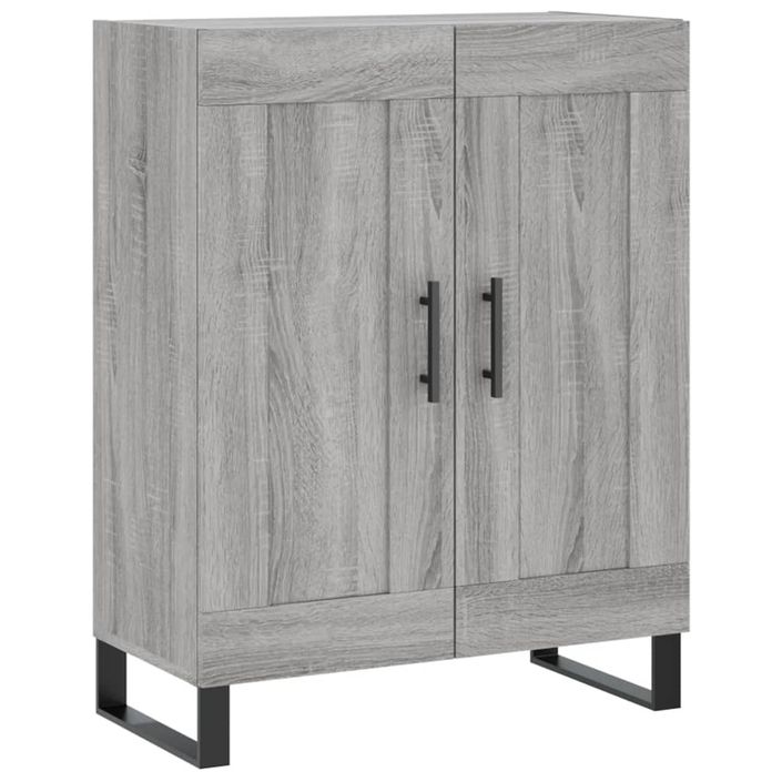 Buffet sonoma gris 69,5x34x90 cm bois d'ingénierie - Photo n°1