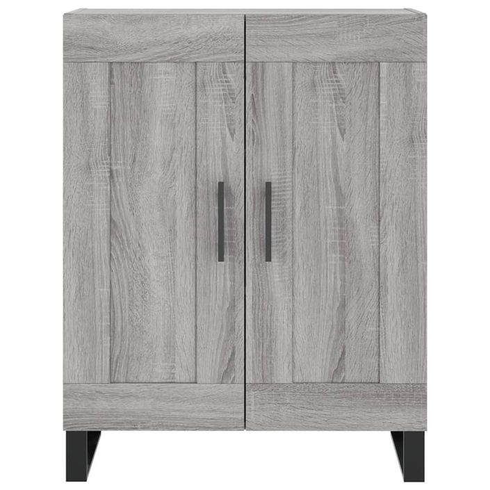 Buffet sonoma gris 69,5x34x90 cm bois d'ingénierie - Photo n°5