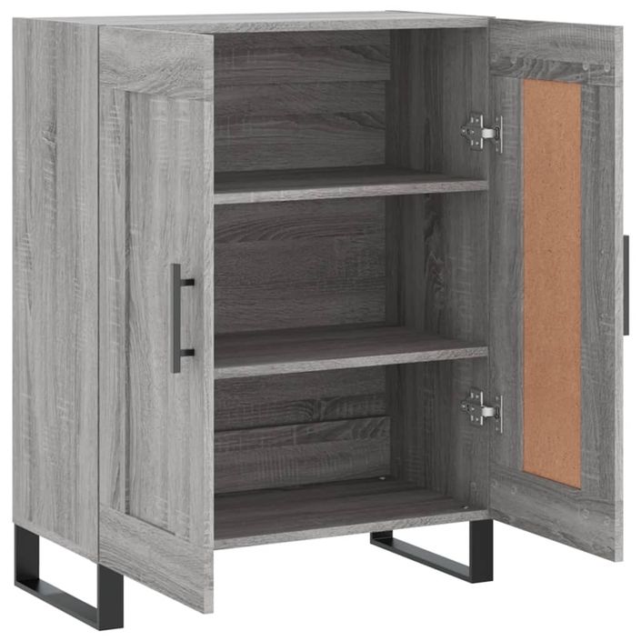 Buffet sonoma gris 69,5x34x90 cm bois d'ingénierie - Photo n°6