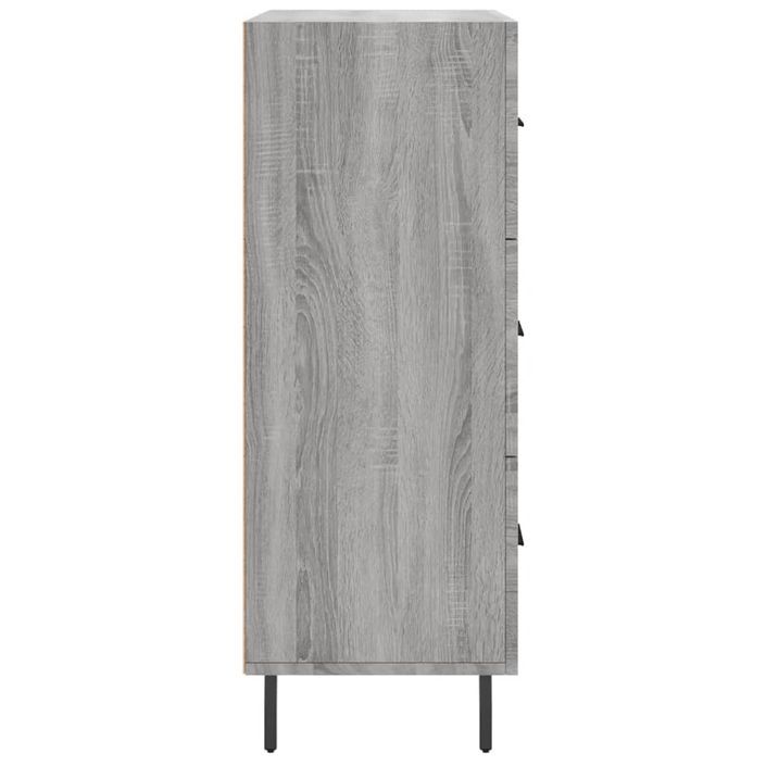 Buffet sonoma gris 69,5x34x90 cm bois d'ingénierie - Photo n°7