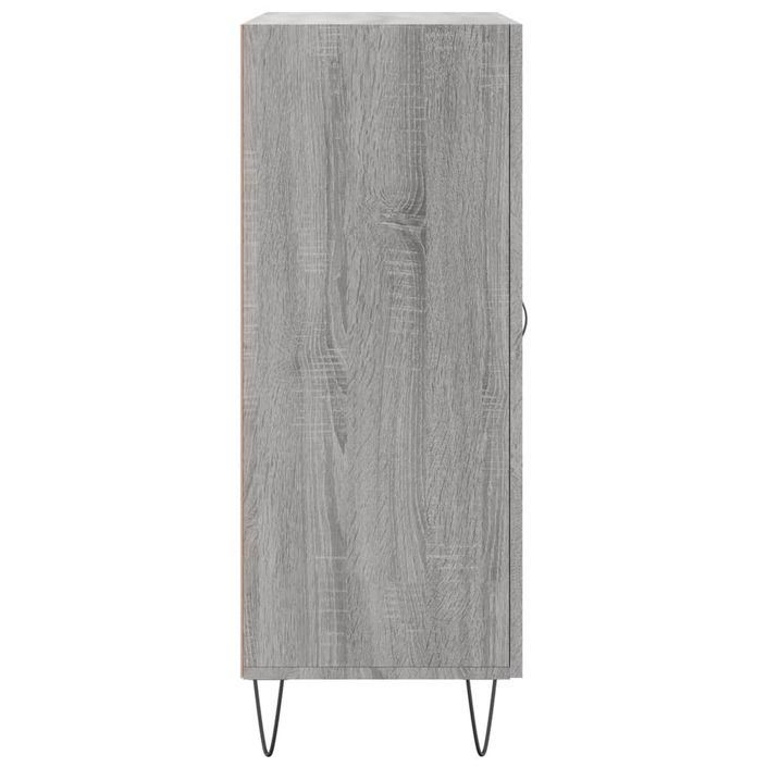 Buffet sonoma gris 69,5x34x90 cm bois d'ingénierie - Photo n°7