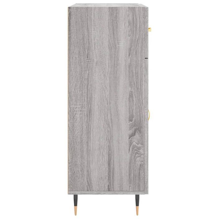 Buffet sonoma gris 69,5x34x90 cm bois d'ingénierie - Photo n°7