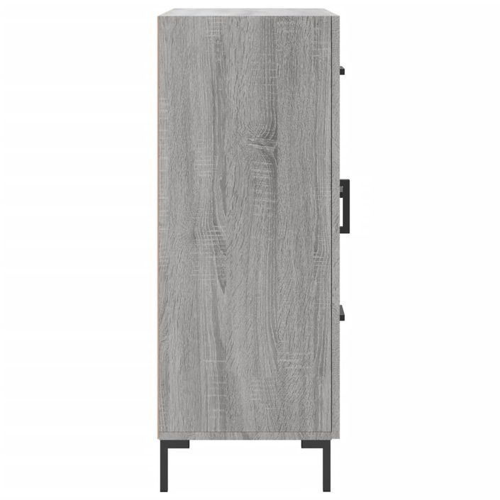 Buffet sonoma gris 69,5x34x90 cm bois d'ingénierie - Photo n°7