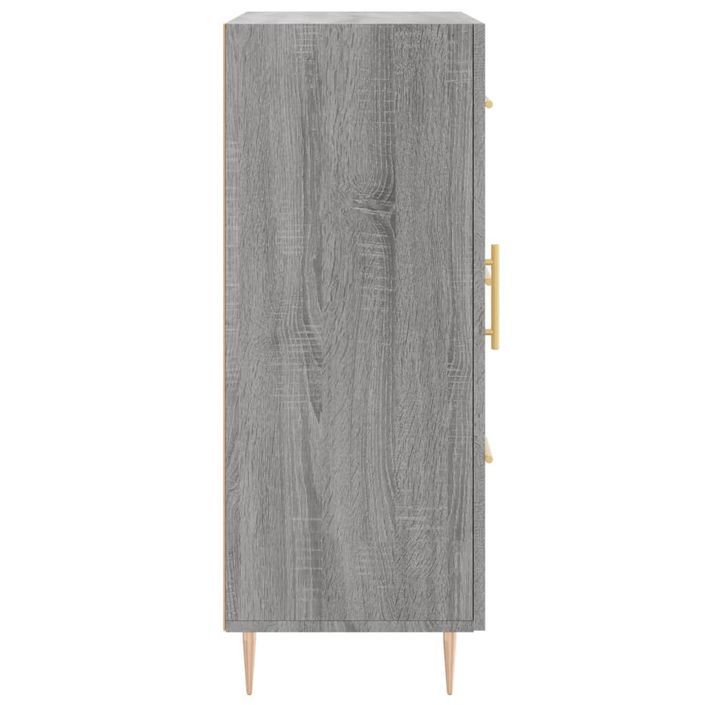 Buffet sonoma gris 69,5x34x90 cm bois d'ingénierie - Photo n°7