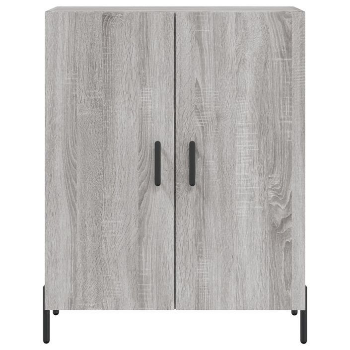 Buffet sonoma gris 69,5x34x90 cm bois d'ingénierie - Photo n°5