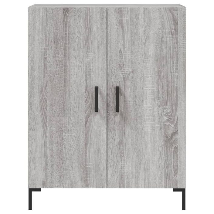 Buffet sonoma gris 69,5x34x90 cm bois d'ingénierie - Photo n°5