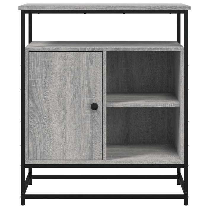 Buffet sonoma gris 69x35x80 cm bois d'ingénierie - Photo n°6